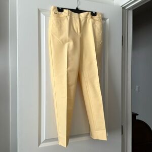 WHBM light yellow capris size 6